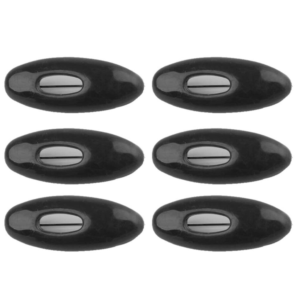 6 pièces Hijab épingles de sûreté en plastique épingle de sûreté pince musulman Hijab verrouillage écharpe boucle multi-usages vêtements épingles à coudre pour les femmes: 6pcs black
