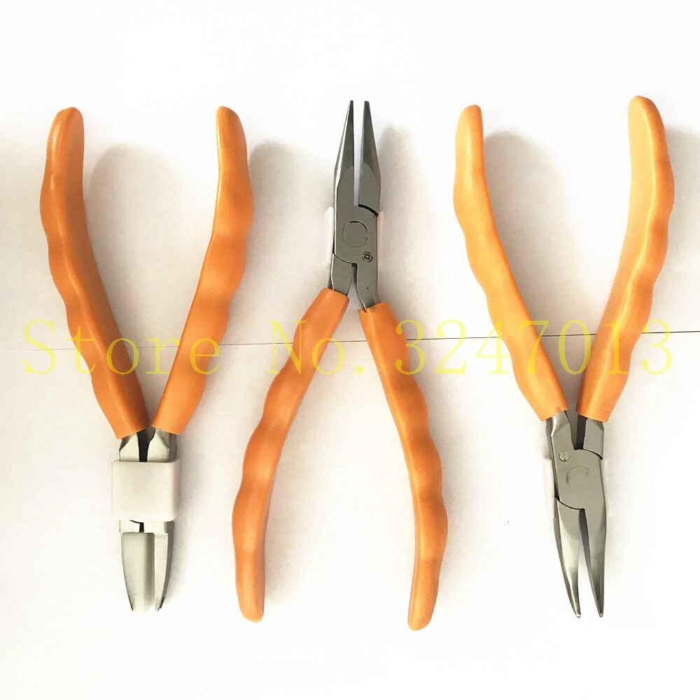 Lot De 4 Pinces Longues En Acier Inoxydable Ymapinc - Pour Perles, Piercing Et Bijoux, Avec Embouts Silicone Antidérapants