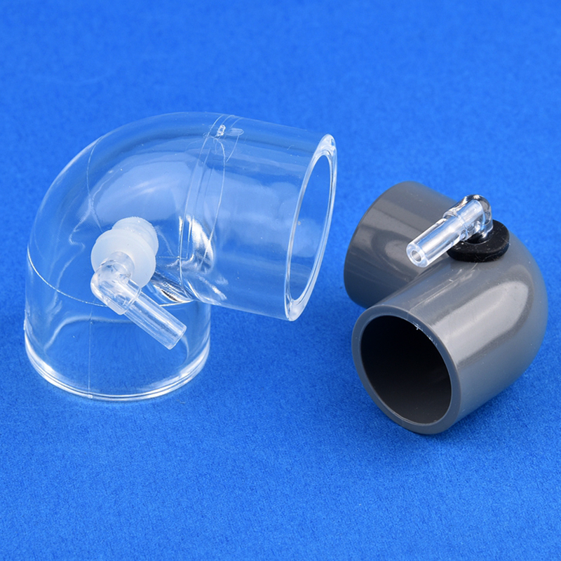 Pvc Elleboogconnector Fish Tank Anti-Sifon Connector Backflow Preventie Bodemfilter Backwater Proof Toenemende Zuurstofverbinding