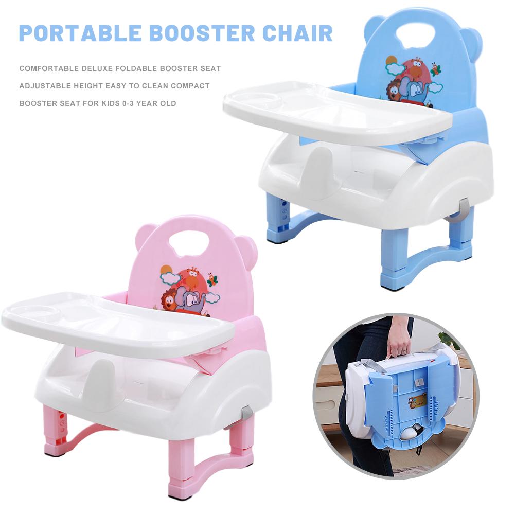 Comfortable Foldable Booster Seat Adjustable Height Easy To Clean Compact Booster Seat For Kids 0-3 Year Old