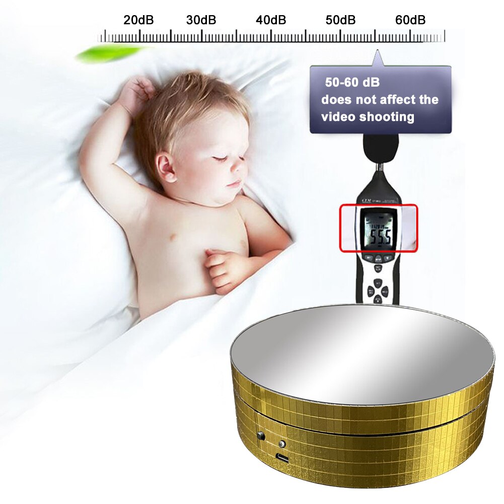 Jewelry Round Platform Motorized Turntable For Photography ABS Automatic 360 Degree Revolving Universal Rotating Display Stand