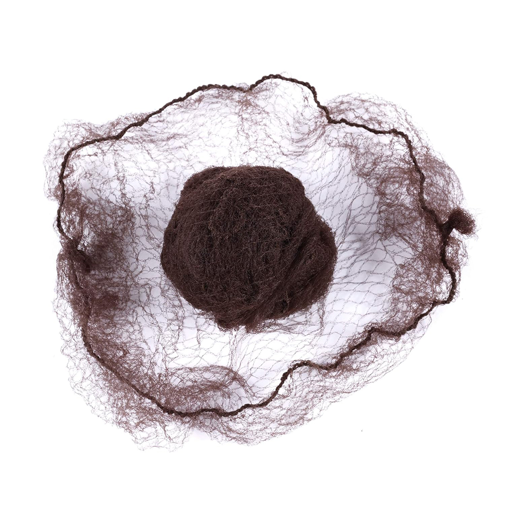 20Pcs Durable Nylon Hair Net For Bun Hair Hair style Tool Black Blonde Brown 5Mm Hair Net For Wigs Mesh Hair Styling Hairnets: Auburn