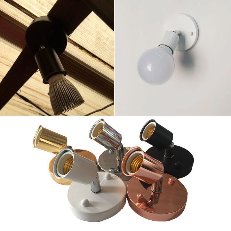 Portalámparas E27, lámparas de pared modernas, candelabros con rotación de 180 grados, luces de pared, decoración para Bar, restaurante y hogar