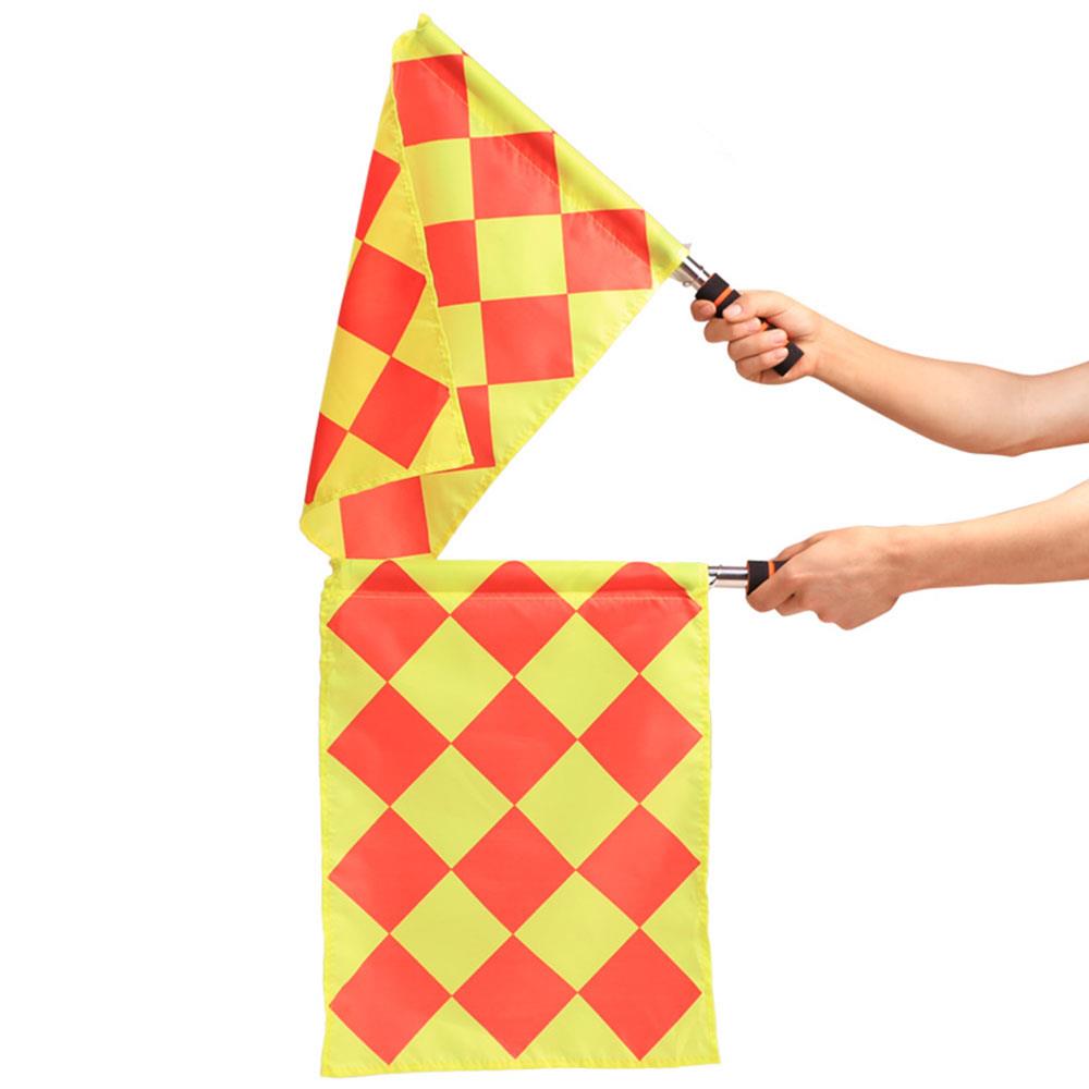 Bandera de árbitro de fútbol, accesorio de tela para partidos de fútbol, Linesman, banderines de fútbol, 1 ud.