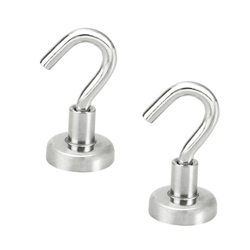 Ganchos magnéticos súper fuertes para colgar en la pared, gancho para colgar en la pared, para almacenamiento, organización, 2 uds.