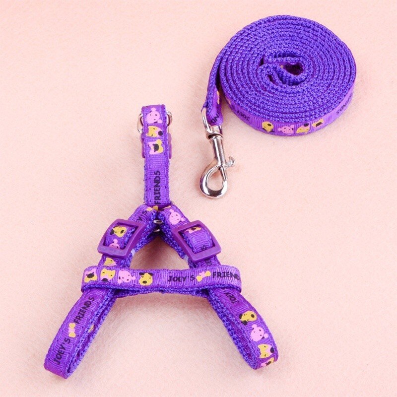 1pc 120cm hundesnor lang nylon breakaway kæledyrsvandring blyreb hund daglig gangsnor 6 farver levering: Lilla