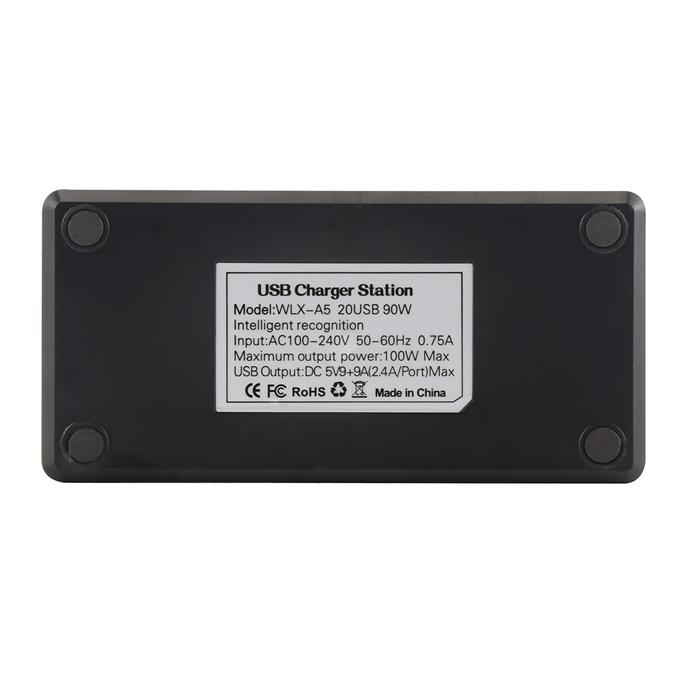 USB Smart Charger 20 Ports USB Hub Fast Charging Station Power Adapter Universal for Phone iPhone 8 Plus X iPad Huawei