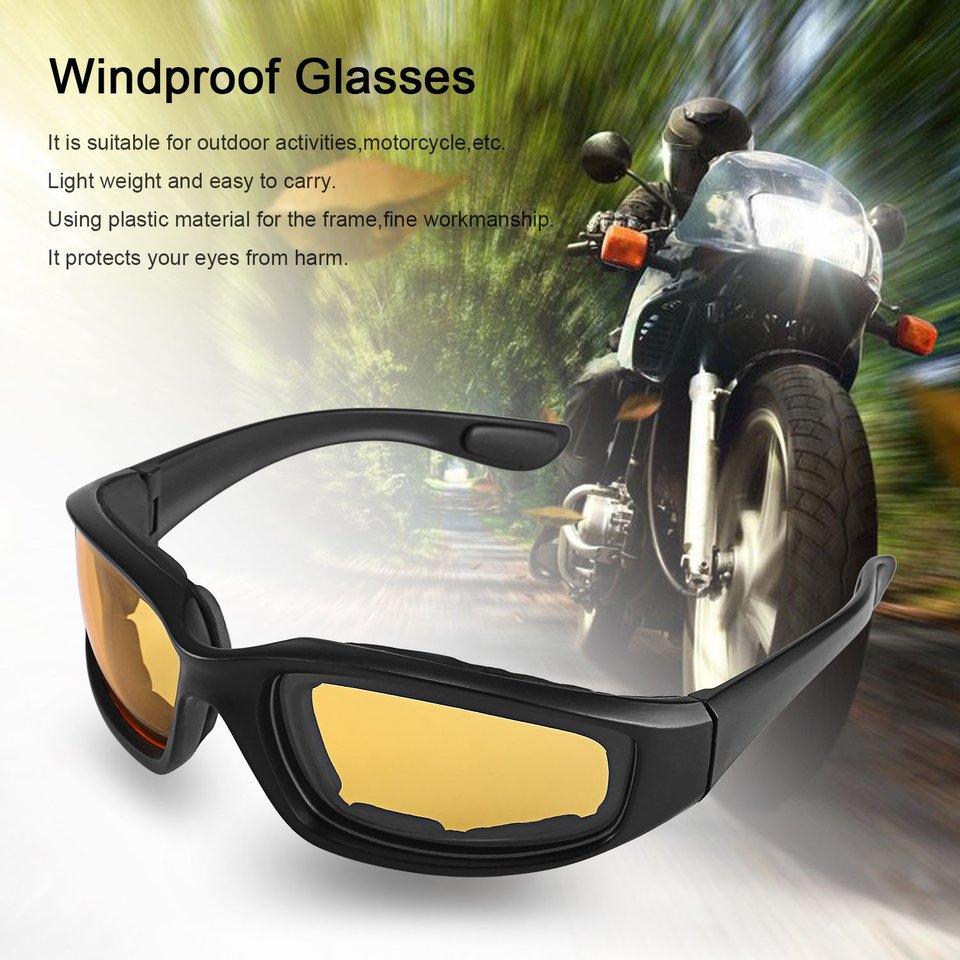 Motorcykel beskyttelsesbriller vindtæt støvtætte øjenbriller cykelbriller briller udendørs sportsbriller