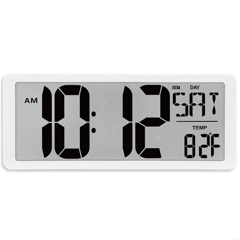 62kd 14 LCD digitale klok Displays tijd, temperatuur, datum met achtergrondverlichting klokken: WIT