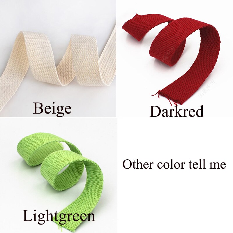 8 jardów 25mm 1.5mm gruba poliestrowa taśma bawełniana taśma plecak płócienny wstążki do ubrania DIY etykiety akcesoria do szycia dekoracji: Othercolortellme