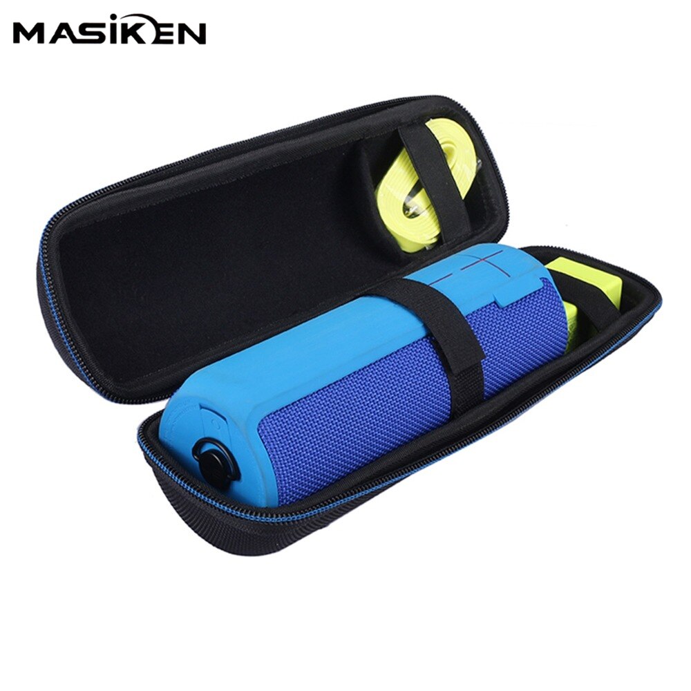 MASiKEN Portable voyage transporter étui rigide de stockage pour Logitech UE BOOM 2/1 Bluetooth haut-parleur et chargeur sac titulaire poche à glissière