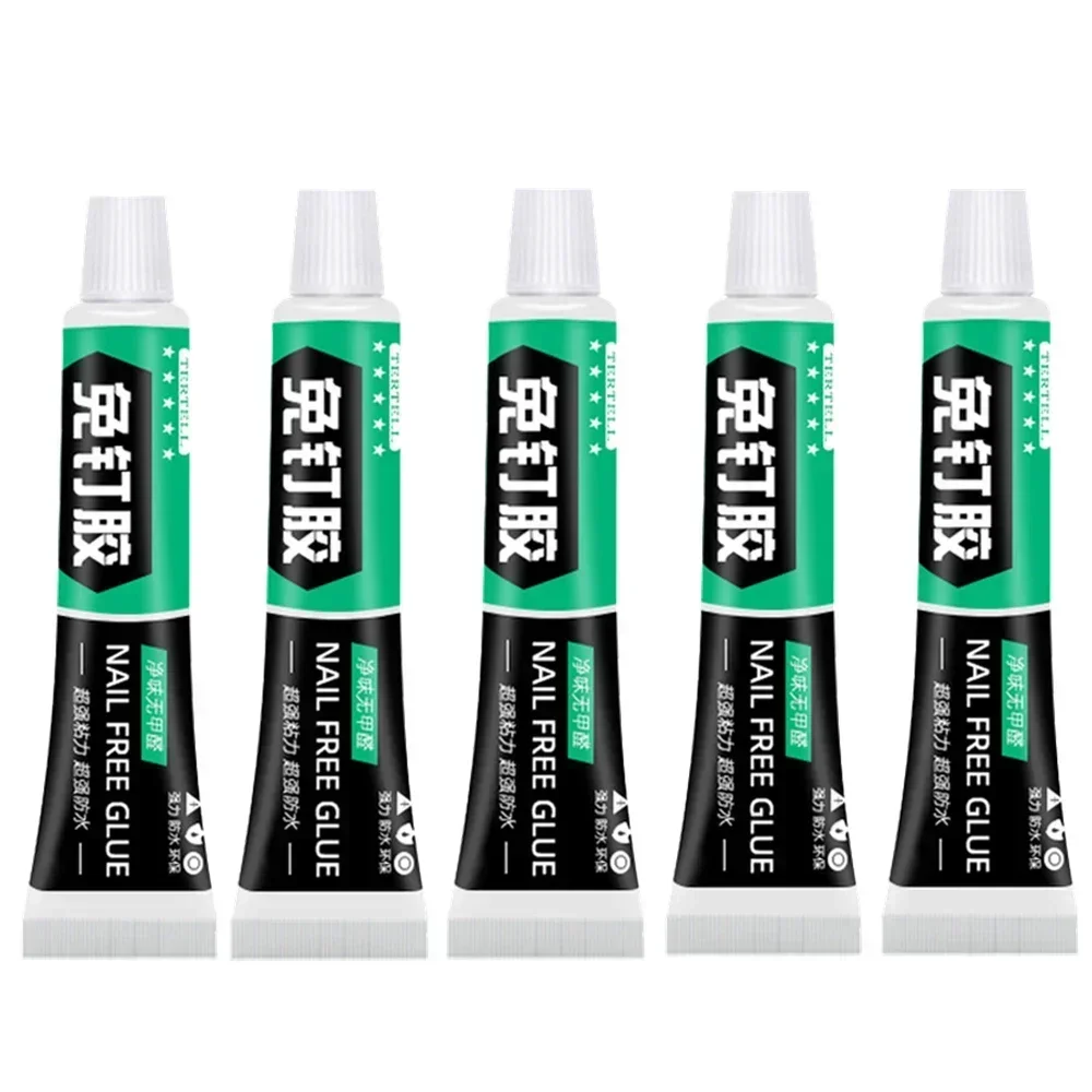 6 ml nagelfreier, geschmacksneutraler, wasserfester weißer Kleber, starker Multi-Spec-Glaskleber, multifunktionaler Haushaltskleber: WHITE