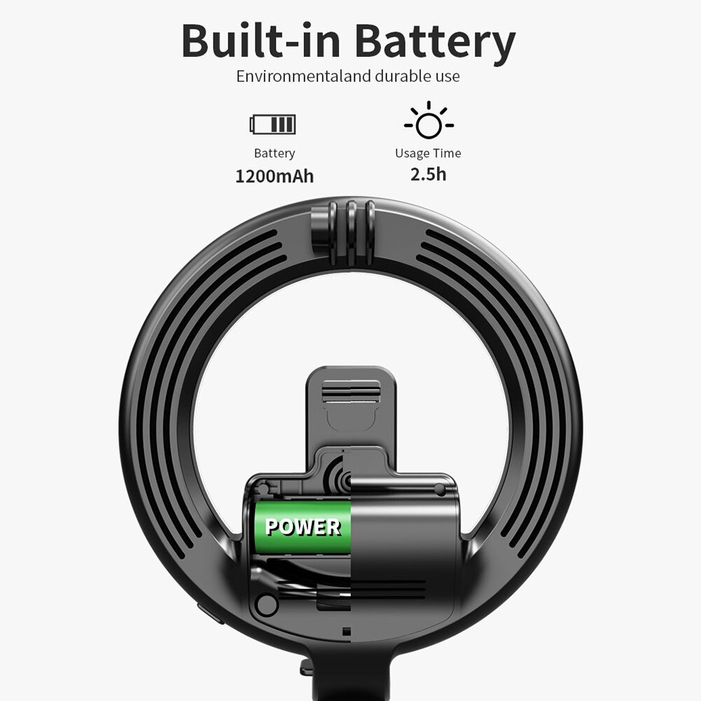 5 inch LED Selfie Ring Light Phone Photo Video Lamp with Bluetooth Shutter Photography accessories