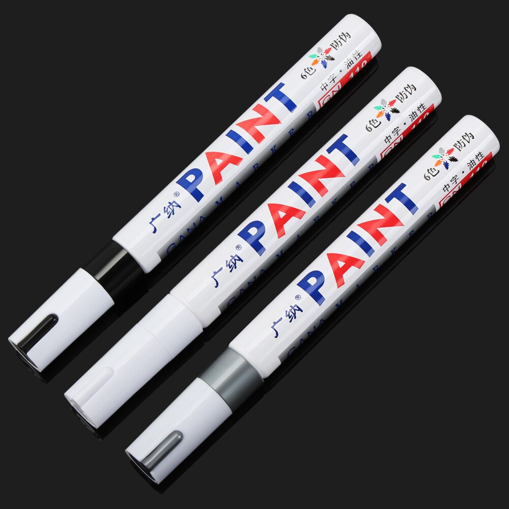 1 Piece Car Paint Pen Waterproof Car Wheel Tire Oily Painting Mark Pen Auto Rubber Tyre Tread CD Metal Permanent Paint Marker