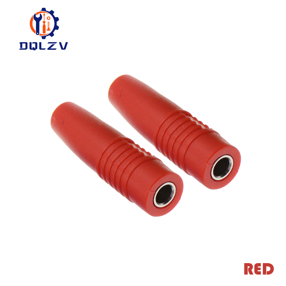 4mm bananenstecker, isolierte buchsen, lötanschluss, messing: Rot / 10-19 stck.