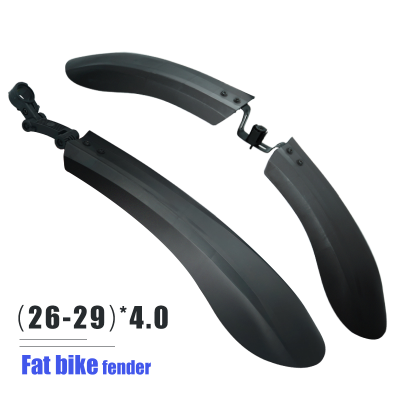 4.0 Wide Snowmobile Bicycle wings Fat Bike Fender 26-29inch Bike Front Rear Mud guard For Fatbike Strong Durable Fenders Parts