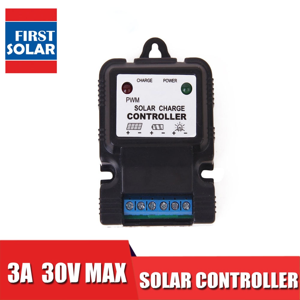 LED 3A Solar Charge controller 3.2 3.7 6.4 12.8 25.2 12 24 V Li-ion Lithium 3s 6s Battery charger Regulator PV Street light lamp