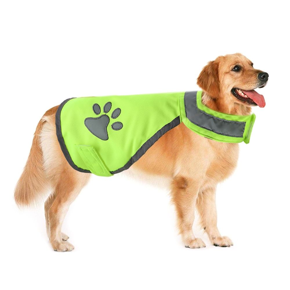 Reflecterende Hond Veiligheidsvest Hoge Zichtbaarheid Fluorescerende Pet Hi Vis Jas Jas Ventileren Gezellige Outdoor Nacht Veiligheid Dierbenodigdheden