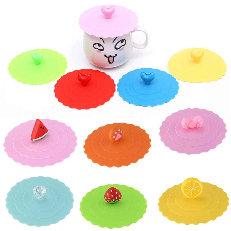 Couvercle de tasse en Silicone | En dentelle à motif de tasse, couvercle de bouteille, accessoires de cuisine pour le bureau à domicile, couvercles de tasses portables, perle offre spéciale 1 pièce