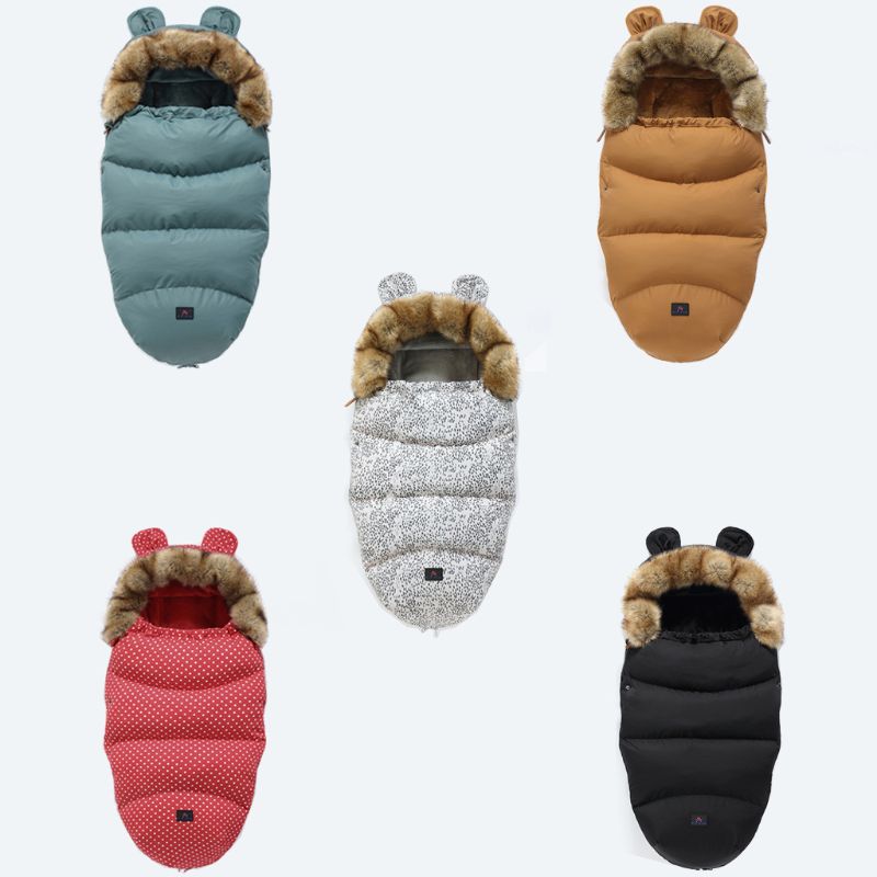 Newborn Baby Winter Warm Sleeping Bags Infant Button Knit Swaddle Wrap Swaddling Stroller Wrap Toddler Blanket Sleeping Bags