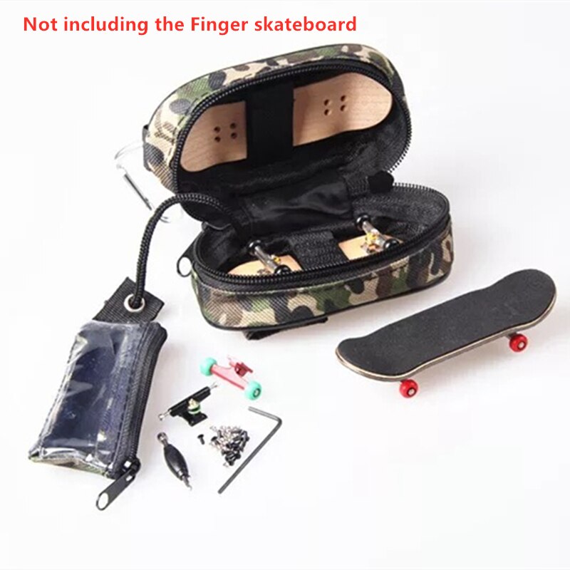 Purple Wooden Finger Skateboards Finger Skate Board Wood Fingerboard with Bearings Wheel Foam Screwdriver: bag green