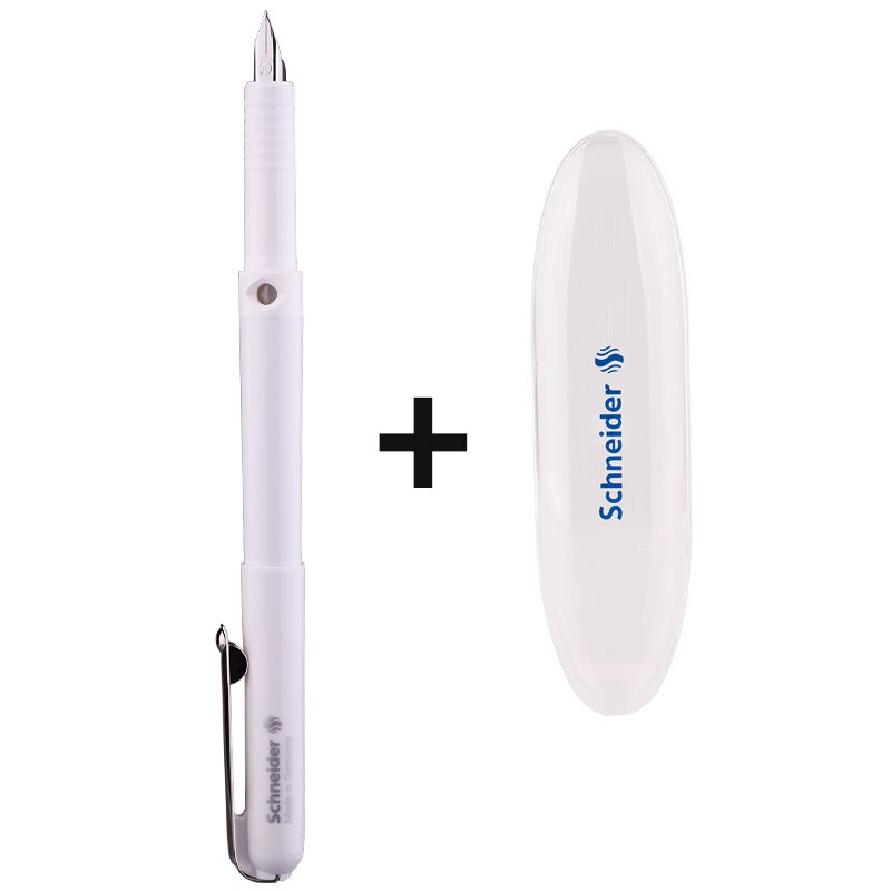 Schneider BK400 Bussiness Fountain Pen Writing Calligraphy Iridium Tip Pen 0.5mm Office and School Supplies: white