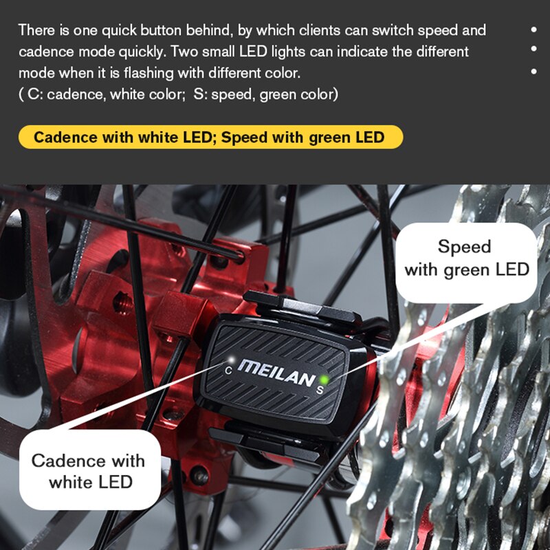 Meilan C1 magene S3 + H64 XOSS czujnik rowerowy wioślarz rytm prędkościomierz czujnik jazda na rowerze Mrówka + kryty spinning kadencji szkolenia C5