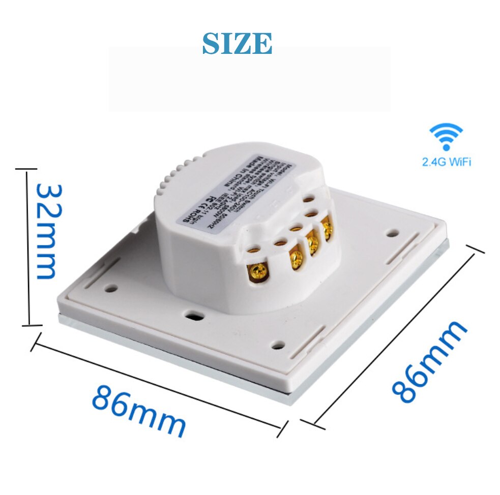 EU Zigbee Touch Switch Smart Home Switcher Light Switch Zero FireWire Control Swticher Google Home Alexa Control Voice Control