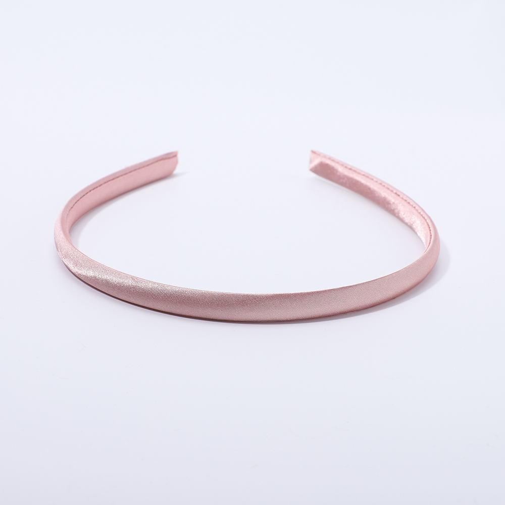 5/10pcs/lot Plain 10MM Satin Headband Girls Fabric Covered Resin Hairbands Plastic Headbands Kids Elastic Bands Hair Accessories