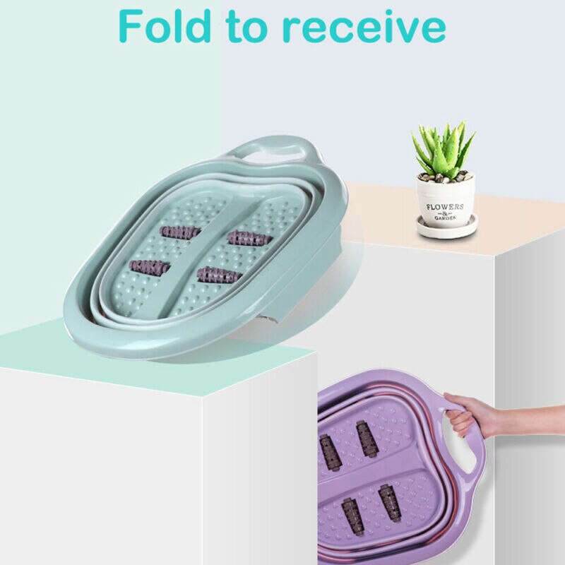 Massage Roller Vouwen Inweken Bassin Comfortabele Voeten Wassen Spa Thuisgebruik Ontspannen Voet Pedicure Care Vat