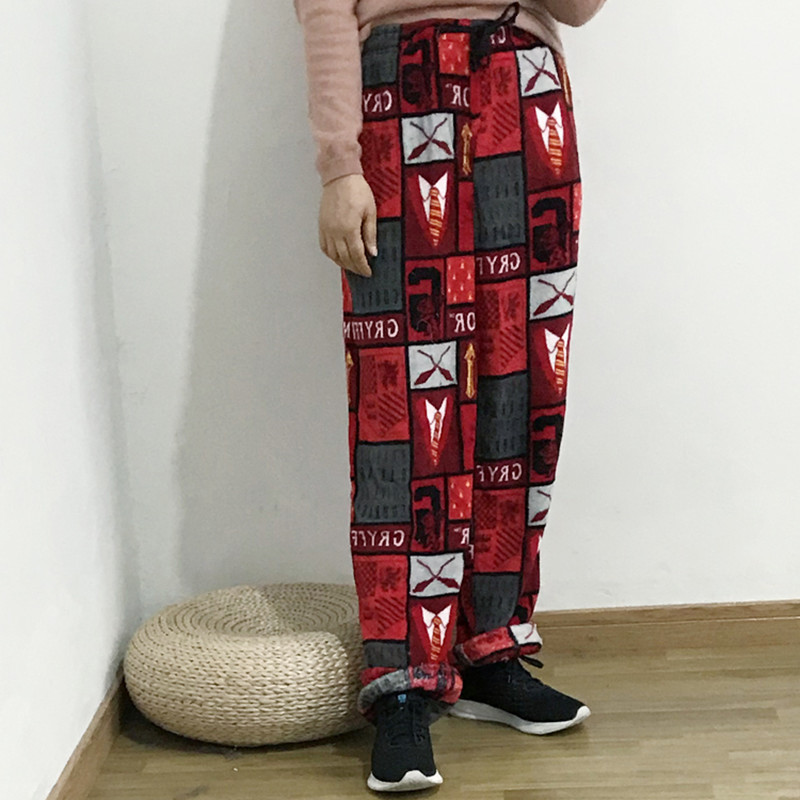 Mannen broek winter Coral fleece Verdikking Lange broek Heren lounge broek