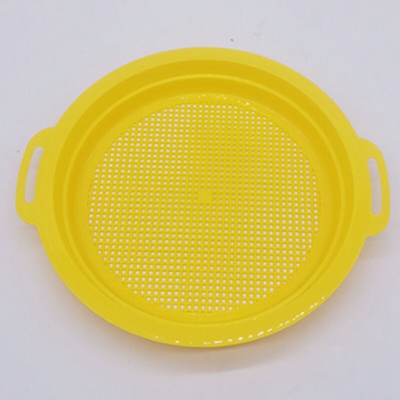 4PCS Stop Sand Sifter Sieves Toy For Sand Beach 4 Pack Set Red Blue Yellow Green For Children Kids Toy