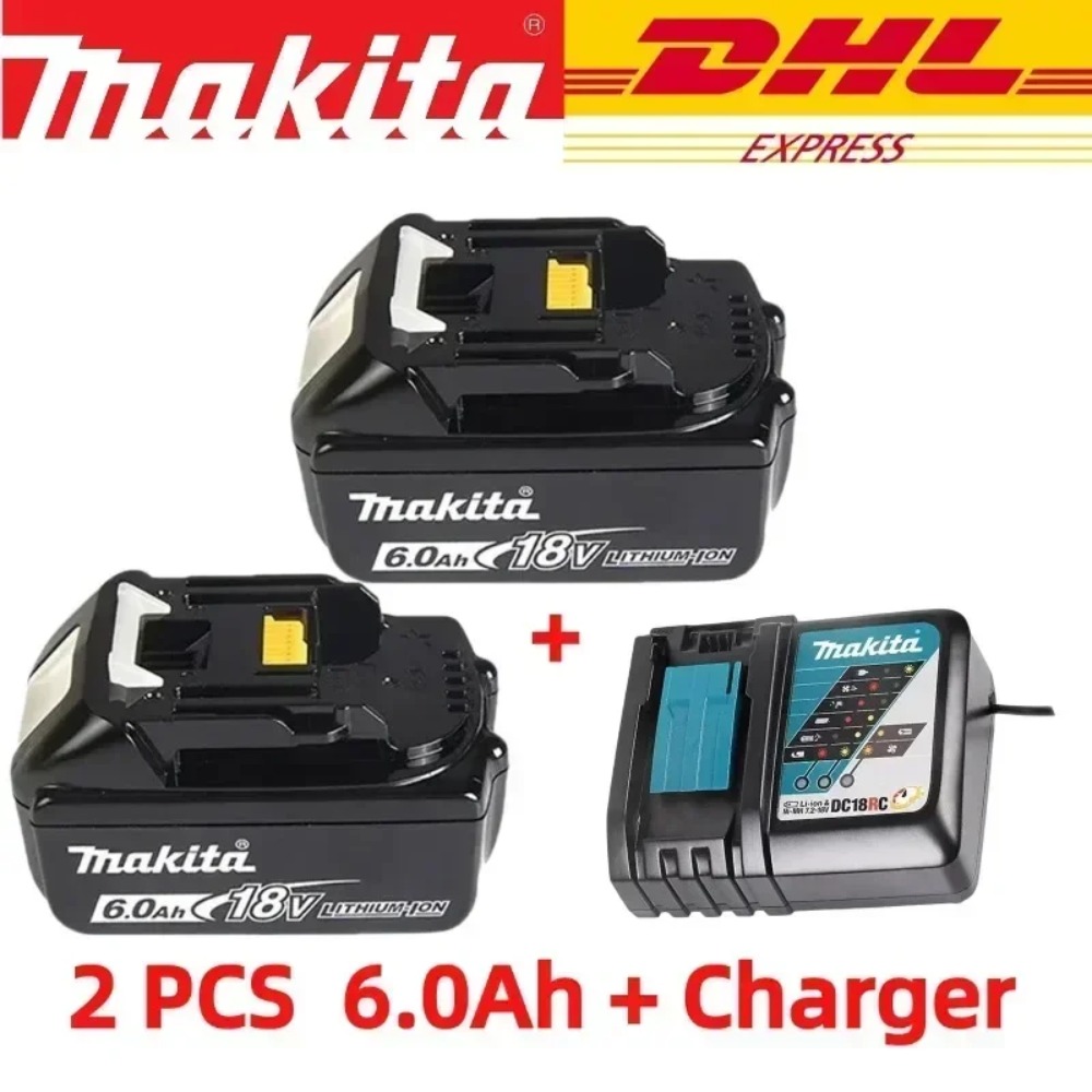 Originele Makita 6Ah/3Ah/Makita 18V Batterij BL1830B BL1850B BL1850 BL1840 BL1860 BL1815 Vervangende Lithium Batterij