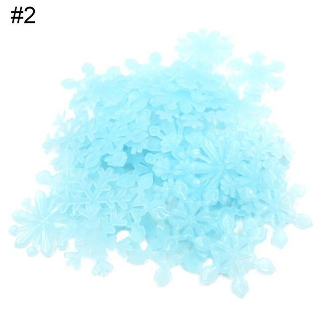 50 Pcs Luminous Aufkleber Glow In Dark Diy Weihnachten Kinder Zimmer Licht Up Spielzeug Jungen Mädchen Fluorescent Snowfla Spielzeug ke spielzeug: blue