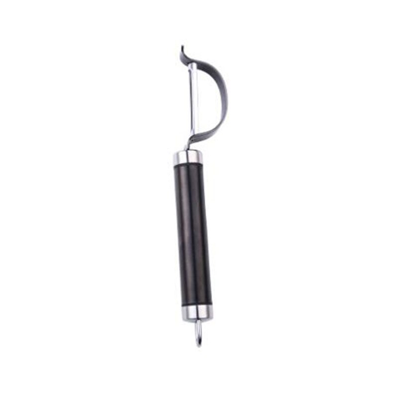De acero inoxidable pelador de patatas zanahoria pepino cuchillo de pelar fruta raspador de peladora cepilladora de pelar de la herramienta: Black