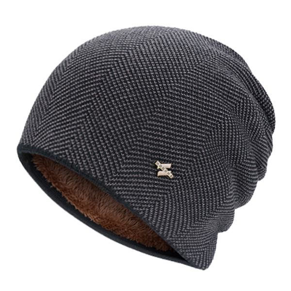 Xlamulu skullies huer varme strikhuer kvinder vinterhuer til mænd hat hankasketter balaclava gorro hue hunhue: Kaffe