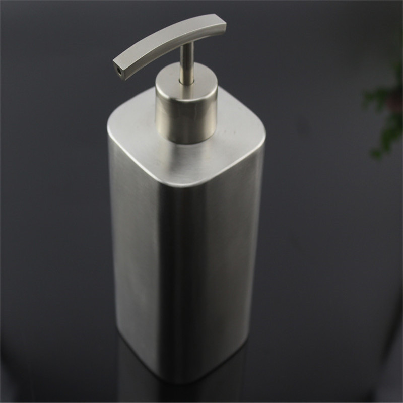 Liquid Soap Dispenser Soap Container 304 Stainless Steel Bathroom Shampoo Bath lotion Holder Press Type Rose Gold