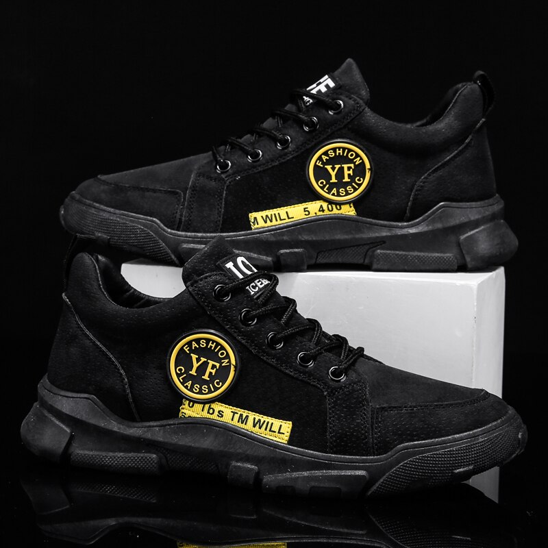 Mænd sko sneakers udendørs fritids sko sportssko snøre fritidssko herre lette fritid åndbare sko