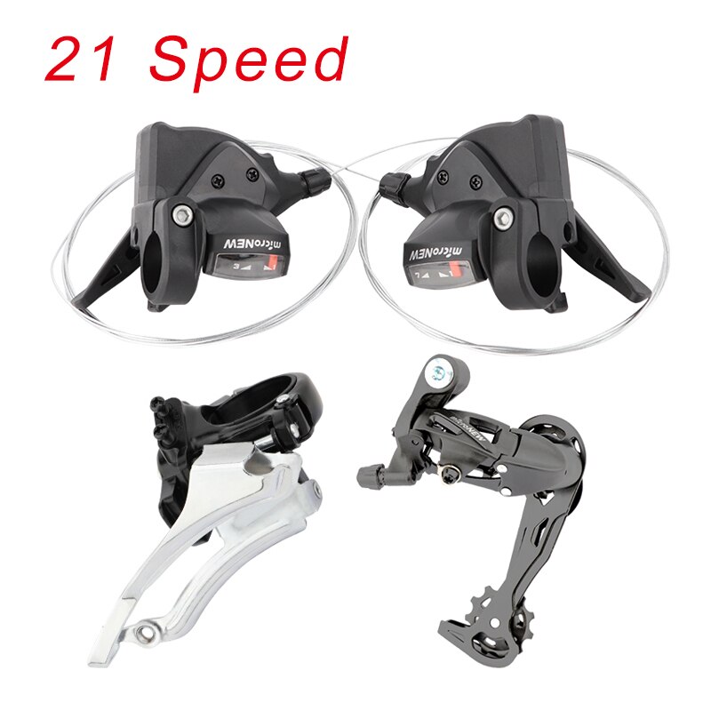 MicroNEW-desviador delantero para bicicleta de montaña, 3 velocidades, 21/24/27S, 30 velocidades, 33 velocidades: 21 Speed MTB Set