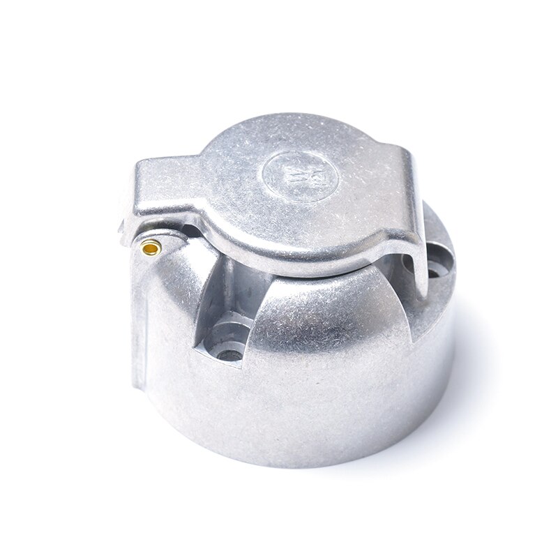 12V 7 Pin Round Plug Female Metal Trailer Socket Waterproof Trailer Towbar Connector For Trailer Light Lamp