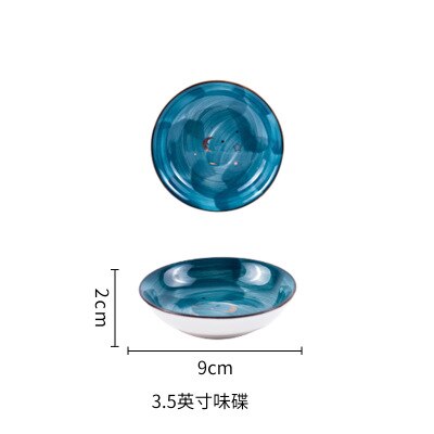 1 Pcs Sterrenhemel Gouden Keramische Plaat Huishouden Schotel Saus Rijst Kommen Soep Noedels Diner Plaat Steak Westerse Voedsel servies: Dish