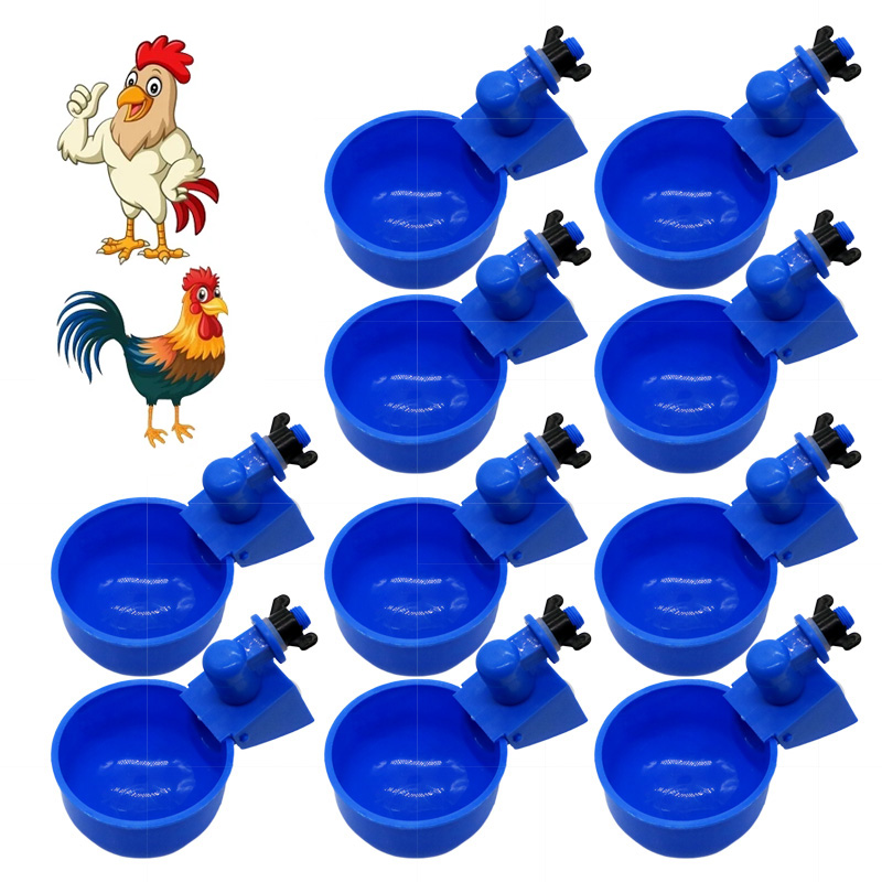 Comedero para pollos, alimentador para aves de corral, puerto artesanal, Kit de alimentación por gravedad, a prueba de lluvia, sin residuos, comederos para cubos, barriles, contenedores, trozos: Rosa