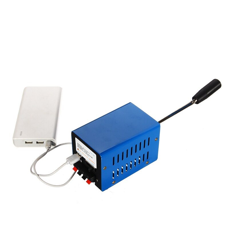 High Power Dynamo Ladegerät Tragbare Notfall Hand Power Hand Kurbel USB Lade Notfall Überleben Hand Kurbel Generator