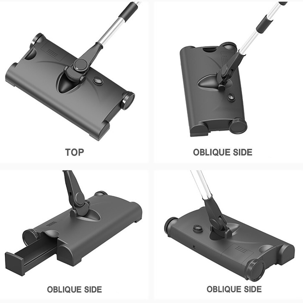 Household Wireless Broom Sweeper Electric Mop Pusher Sweeper Vacuum Cleaner Sweeper multifunctional machine low noise Rotary