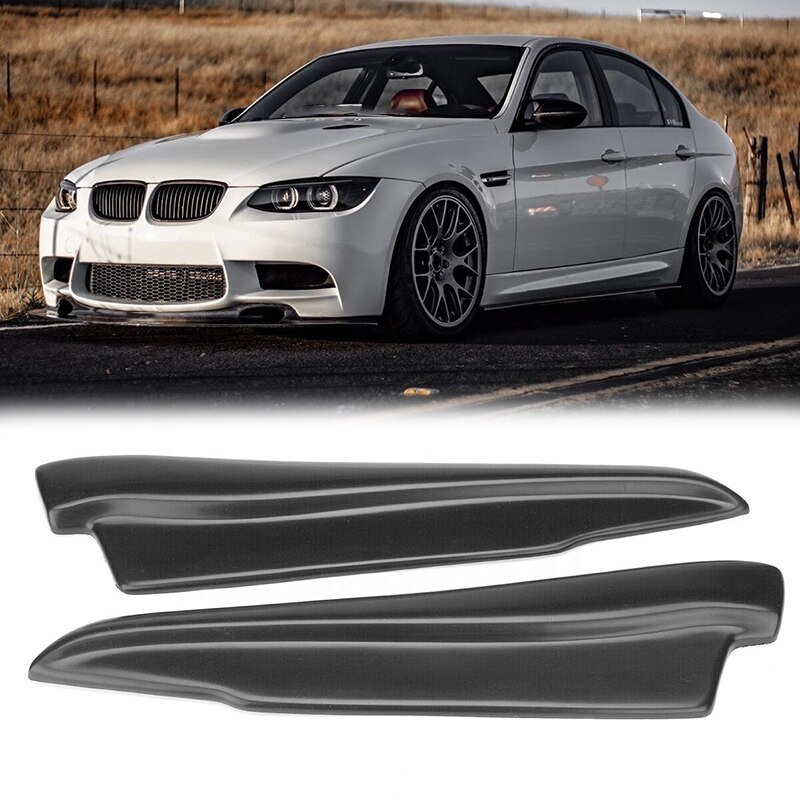 Para falda lateral de coche parachoques trasero labio Splitter Winglet Delantales para-BMW Serie 3 E90 E91 E92