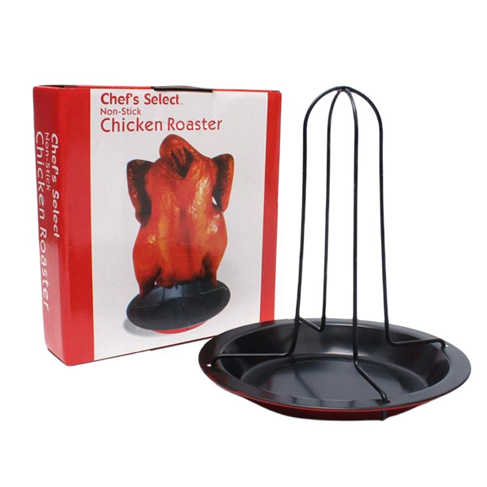 1PC Küche Outdoor BBQ Werkzeuge Huhn Ente Halter Rack Grill Stehen Rösten für BBQ Rib Nicht Stick Carbon Stahl grillen Werkzeuge