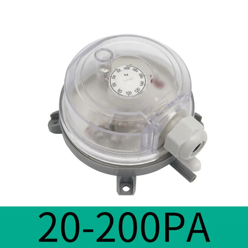 ELECALL Air Differential Pressure Switch Adjustable Micro Pressure Switch Optional Range 20 ~ 5000 Pa 500pa 300pa: GRAY