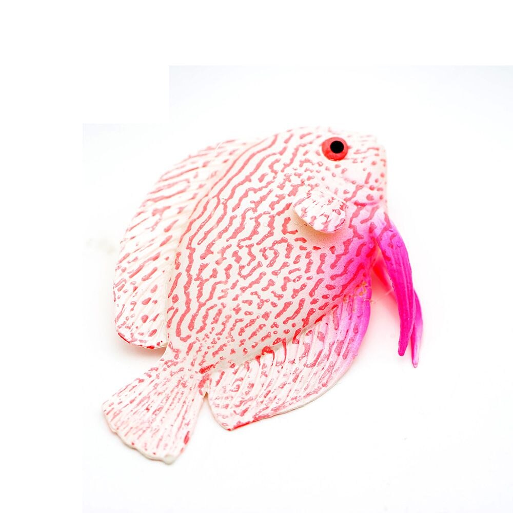 Glow In The Dark Artificial Clownfish Angelfish Aquarium Decoration Luminous Ornament Silicone Fish Floating Fish Tank