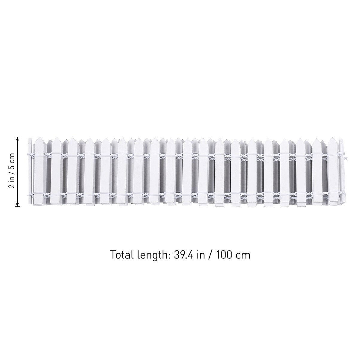 1 Pc Wood Fence Portable Picket Fence Mini House Miniature Fence for Home Garden Patio