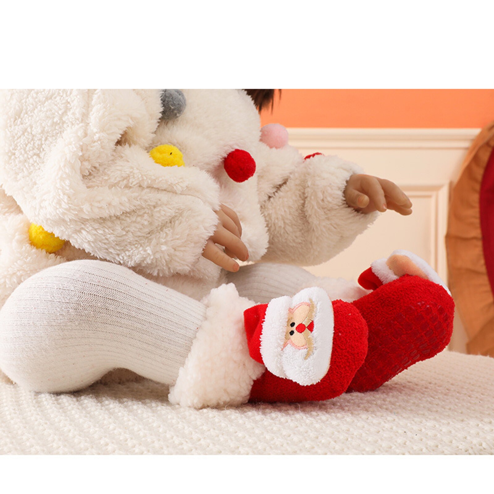 Baby Kerst Floor Sokken Winter Warm Antislip Sokken Voor Jongens Meisjes 0-2 Jaar Oud